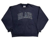 80's RUSSELL PRO ラッセルプロ リバースタイプ クルースウェット　パッチプリント　デカタグ　NAVY　size XXL 【VINTAGE ヴィンテージ】【中古】