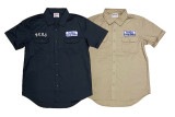 PORKCHOP �ݡ�������åס�ROUND WAPPEN WORK SHIRTS���饦��ɥ�åڥ�������ġ�2����DARK NAVY/BEIGE�ˡ�23SS