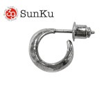 Sunku サンク　SILVER TRIANGLE PIERCE  シルバー トライアングル ピアス　SMALL SIZE　片耳　SILVER925 シルバー　SK-197-TRG