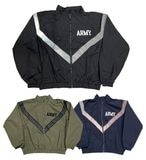 米軍タイプ　ARMY IPFU JACKET　アーミー IPFU ジャケット　トレーニングウェア　ナイロンジャケットミリタリジャケット　ウィンドブレーカー　3色(BLACK/OLIVE/NAVY)【新