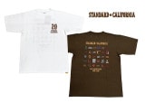 【SALE】Standard California 20th Anniversary Logo T スタンダードカリフォルニア　半袖　Tシャツ　20周年記念　2色（WHITE/BROWN）
