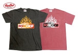 PORKCHOP ポークチョップ　FIRE BLOCK POCKET S/S TEE ファイア ブロック ポケット 半袖 Tシャツ　2色(ASH BLACK/CRIMSON RED)　23FW