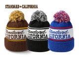 STANDARD CALIFORNIA スタンダードカリフォルニア　SD Logo Watch Cap ロゴワッチキャップ　ニット帽　ビーニー　3色(Brown/Black/Blue)