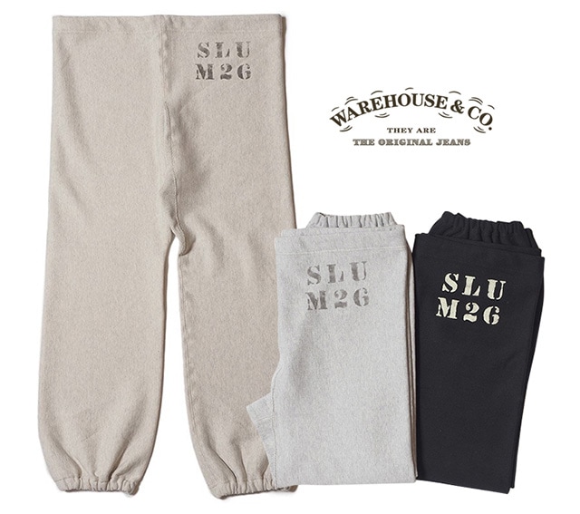 WAREHOUSE ウエアハウス Lot 492 SLU M26 スウェットパンツ リバース 