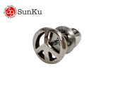 Sunku 󥯡Peace Silver Pierce ԡ ۥ С ԥҼѡSILVER925 СSK-196-PEC