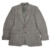 ��SALE 30%OFF�� HARRIS TWEED �ϥꥹ�ĥ����ɡ�������ơ��顼�ɥ��㥱�åȡ�GREY�����졼��OLD ������ɡۡ���š�