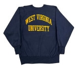90's CHAMPION チャンピオン REVERSE WEAVE SWEAT　ひび割れプリント　NAVY ネイビー　size XX-LARGE　リバースウィーブ　スウェット【USED ユーズド】【