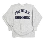 90's CHAMPION チャンピオン REVERSE WEAVE SWEAT　FAIRFAX SWIMMING　ラバープリント　size XX-LARGE　リバースウィーブ　スウェット【USED 