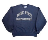 90's RUSSELL ラッセル　SWEAT ひび割れプリント スウェット NAVY sizeXXL　Made in USA　アメリカ製　【UESD ユーズド】【中古】