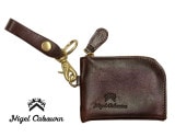 Nigel Cabourn ナイジェル・ケーボン　COIN CASE PEAT LABEL コインケース ピートレーベル　1-161:DARK BROWN　牛革　クロムエクセルレザー　MADE IN 