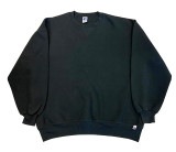 90's RUSSELL ラッセル　SWEAT 無地 スウェット BLACK ブラック　sizeXXL　Made in USA　アメリカ製　【UESD ユーズド】【中古】