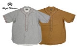 Nigel Cabourn ナイジェル・ケーボン　BASEBALL SHIRTS S/S TYPE2 ベースボールシャツ　半袖　2024年モデル　MADE IN JAPAN　2色（LIGHT GREY