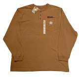 【DEADSTOCK】Carhartt　カーハート　K128BRN  L/S POCKET TEE　長袖　ロンT　ポケットTシャツ　BROWN ブラウン【デッドストック】【未使用】【店舗試着不可】