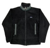 90's　PATAGONIA パタゴニア パイルジャケット　フリース　color:Black size:XL  Made in USA アメリカ製　【Vintage ヴィンテージ】【中古】
