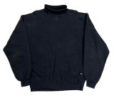 90's RUSSELL ラッセル　TURTLE NECK SWEAT タートルネックスウェット　color：BLACK ブラック　size：L　Made in USA　アメリカ製　【VINTAGE 