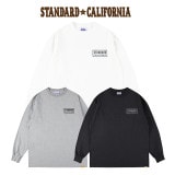 STANDARD CALIFORNIA スタンダードカリフォルニア　SD Heavyweight Box Logo Long Sleeve T ヘビーウェイト ボックス ロゴ ロングスリーブ Tシャツ