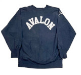 90's CHAMPION チャンピオン REVERSE WEAVE SWEAT　パッチプリント　AVALON　NAVY　size XX-LARGE　アメリカ製　リバースウィーブ　スウェット【VINT