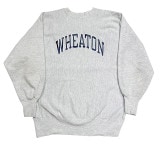 90's CHAMPION チャンピオン REVERSE WEAVE SWEAT　ラバープリント　WHEATON　HEATHER GREY　size XX-LARGE　アメリカ製　リバースウィーブ　ス