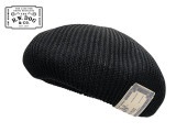 THE H.W.DOG & co. ドッグ　COTTON CLUB BIG BERET コットンクラブビッグベレー　ベレー帽　BLACK　