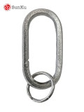 Sunku サンク　HEXAGON CARABINER ヘキサゴン カラビナ　シルバー　キーホルダー　キーリング