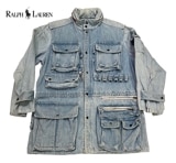 RALPH LAUREN ラルフローレン × Bergdorf Goodman　DENIM PHOTOGRAPHER JACKET　Wネーム　コラボ　size:M【OLD オールド】【中古】