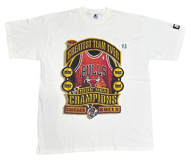 【新品タグ付】NBA シカゴブルズTシャツ　デッドストック1995-1996 NBA Tシャツ】95/96 シーズン70勝 レコード シカゴブルズ - メルカリ