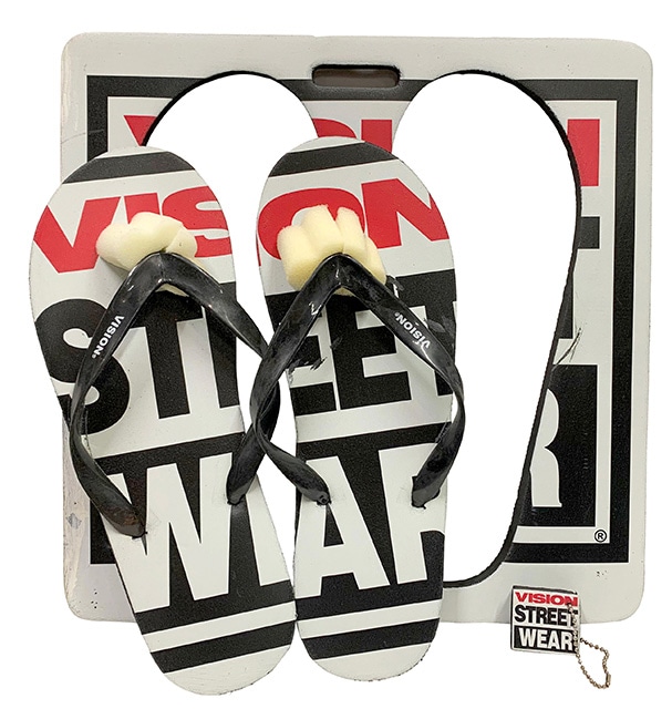 80's DEADSTOCK VISIONSTREETWEAR ビーチサンダル DEADSTOCK】VISION STREET WEAR ビジョン ストリート ウェア