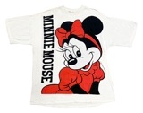 DEADSTOCKMinnie mouse TġBIG PRINT ߥˡޥcolor:WHITE ꥫڥǥåɥȥåۡVINTAGE ơۡŹ޻Բġ