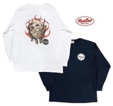 PORKCHOP GARAGE SUPPLY ポークチョップ ガレージサプライ　MASA SCULP L/S TEE C マサ スカルプ ロングスリーブ Tシャツ　Cタイプ　長袖　2色(WHITE/N