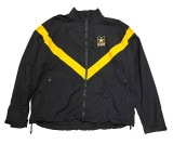 【BIG SIZE】US.ARMY APFU ナイロントレーニングジャケット　X-LARGE-LONG　BLACK/YELLOW【USED ユーズド】【実物】