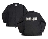 ウィンドブレーカー BOMB SQUAD　BLACK ブラック　コーチジャケット　新品