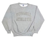 90's RUSSELL ラッセル　RUSSELL ATHLETIC　プリント　SWEAT スウェット 　HEATHER GRAY へザーグレー　size:XXL　Made in USA　アメリカ製　