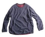 remilla レミーラ　リバースモック　3色（ブルーグレイ×ボルド/カーキグレイ×チャコール杢/ブラック×ブラウン）　R24-3402　2024 Autumn/Winter