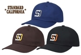 STANDARD CALIFORNIA スタンダードカリフォルニア SD Logo Baseball Cap ロゴ ベースボール キャップ　3色（Navy/Black/Brown）Made in Ja