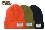 STANDARD CALIFORNIA スタンダードカリフォルニア　SD COTTON WATCH CAP コットン ワッチ キャップ　3色(ORANGE/BLACK/OLIVE)　Made in J