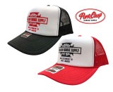 PORKCHOP GARAGE SUPPLY ポークチョップ ガレージ サプライ　BAR&SHIELD MESH CAP　バー＆シールド メッシュ キャップ　色(BLACK/RED)　メッシュキャップ