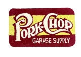 PORKCHOP GARAGE SUPPLY ݡå 졼ץ饤SQUARE LOGO RUG MAT   饰 ޥåȡRED/YELLOW