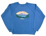 80's　L.L.BEAN エルエルビーン × Hanes ヘインズ　CREW NECK SWEAT クルーネック スウェット　BLUE ブルー　size:XL　Made in USA　アメリカ製　【