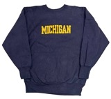 90's　Champion チャンピオン　REVERSE WEAVE CREW NECK SWEAT SHIRTS リバースウィーブ クルーネック スウェット シャツ　ひび割れプリント　NAVY ネイ