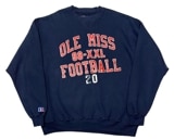 90s　RUSSELL ATHLETIC ラッセル アスレチック　CREW NECK SWEAT クルーネック スウェット　4段プリント　col:NAVY　size:XXL　Made in USA　ア