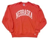 90s　RUSSELL ATHLETIC ラッセル アスレチック　CREW NECK SWEAT クルーネック スウェット　ひび割れプリント　col:RED　size:XXL　Made in USA　