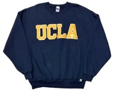 RUSSELL ATHLETIC ラッセル アスレチック　CREW NECK SWEAT クルーネック スウェット　UCLA　col:NAVY　size:XXL　BIG SIZE　【USED ユーズド