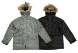 【SALE】米軍タイプ　AF N-3B　FLIGHT JACKET　フライトジャケット　ファー付き ミリタリージャケット　U.S.TYPE　2色（セージ/ブラック）　【新品】