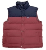 patagonia パタゴニア　DOWN VEST ダウン ベスト　col:NAVY×BURGUNDY　size:MENS XXL　ダックダウン　BIG SIZE 【USED ユーズド】【中古】　