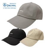 【SALE 50%OFF】ORCIVAL オーシバル　#OR-H0333 Cotton Canvas 6 Panel Cap コットン キャンバス 6パネル キャップ　3色(GREY/BLACK/GR