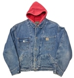 90sPOLO COUNTRY ݥ ȥ꡼Ralph Lauren եHooded Denim Jacket աǥå ǥ˥ॸ㥱åȡѡդGsize:MMade in U.S.A. VINTAGE ơۡš