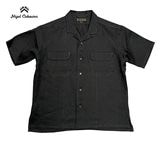 Nigel Cabourn ナイジェル・ケーボン　OPEN COLLAR SHIRT -LINEN TWILL- オープンカラーシャツ リネンツイル　半袖　8050-00-11005　2025年モデル
