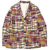 ��SALE 30%OFF�� Polo by Ralph Lauren �ݥ� ���ե������MADRAS CHECK TAILORED JACKET �ޥɥ饹�����å� �ơ��顼�ɥ��㥱�åȡ��ѥå��������100��col.RED�ϡ�size:46R����USED �桼���ɡۡ���š�