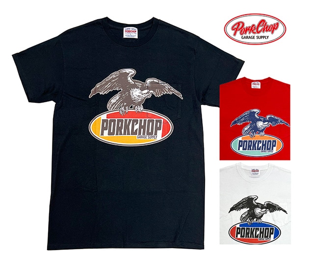 ポークチョップ　porkchop イーグル　eagle L/S tee PORKCHOP GARAGE SUPPLY,ポークチョップ ガレージサプライ,