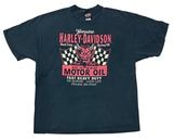 Harley-Davidson ハーレーダビッドソン　SHORT SLEEVE T-SHIRTS ショートスリーブ Tシャツ　col:BLACK　size:2X-LARGE　No.1ロゴ　COTTON